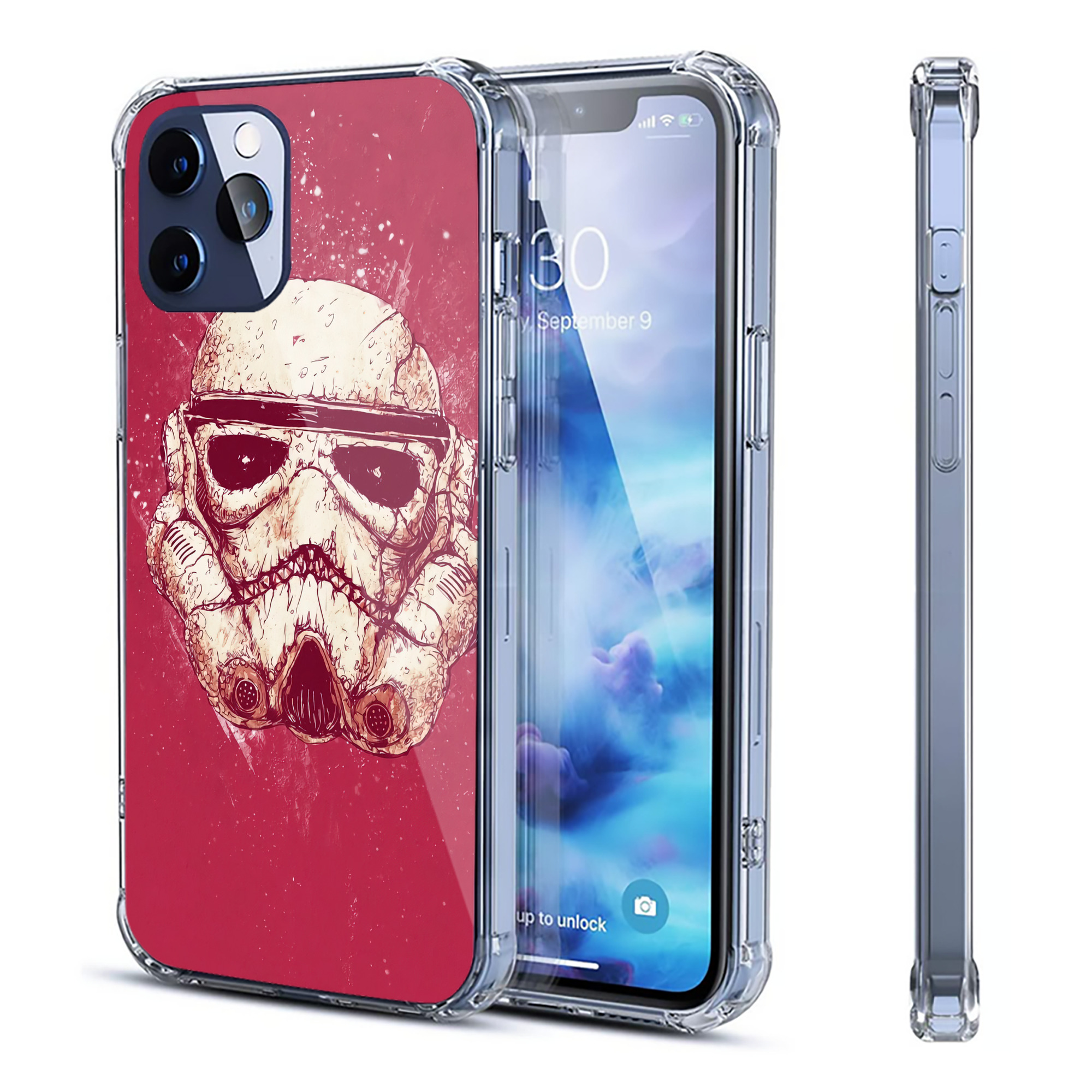 （画像用） スター・ウォーズ Star Wars 【iPhone 12シリーズ対応】透明スマホケース（クリアソフトケース）